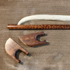 Clip in baroque violin bow